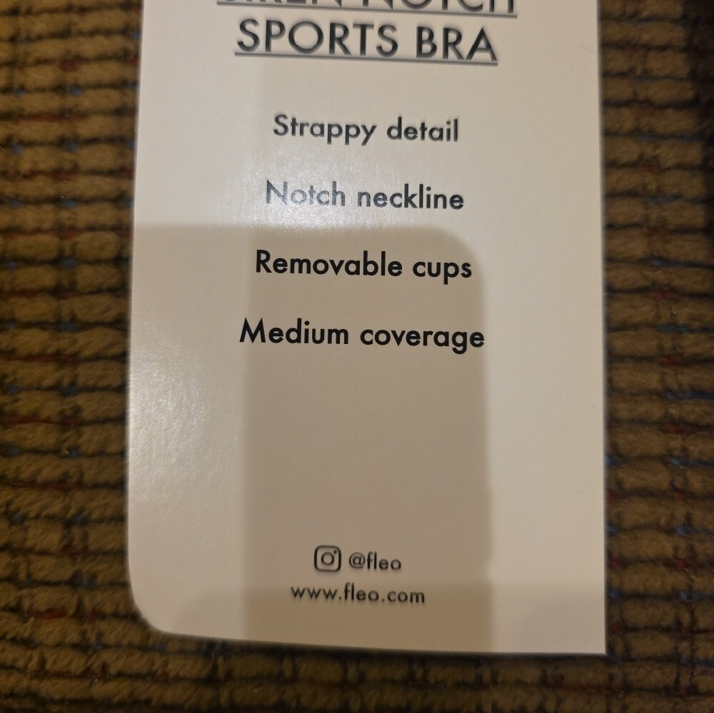 Fleo Double-Strap Sports Bras- Blue & Black - Picture 4 of 4